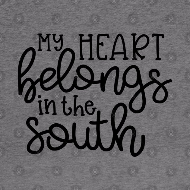 My Heart Belongs in the South Southern Cute by GlimmerDesigns